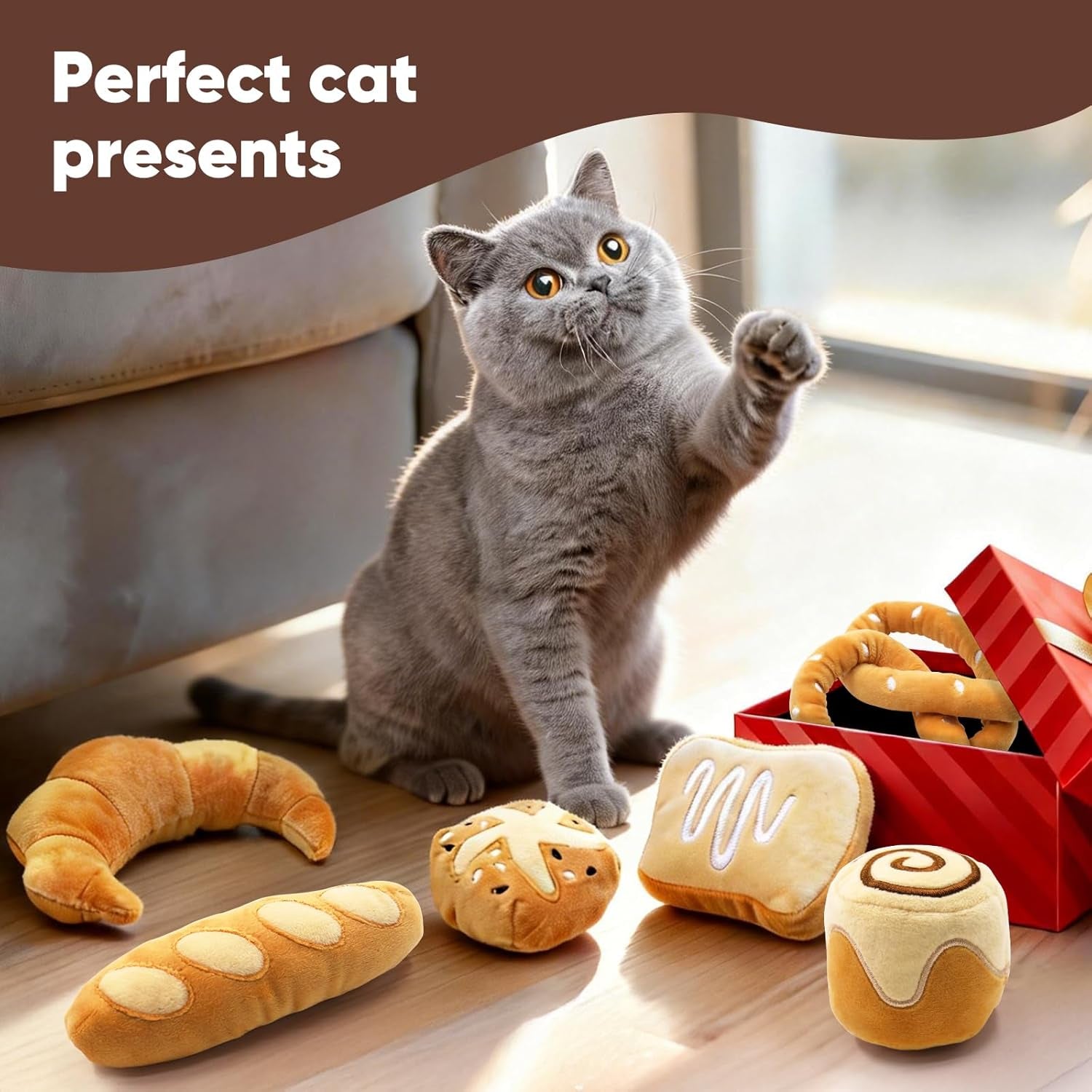 ciyvolyeen-6-pack-plush-bread-catnip-toys-for-indoor-cats-interactive-cat-toy-soft-plush-organic-catnip-bite-resistant-boredom-relief-bread-shapes-trigger-natural-predatory-play