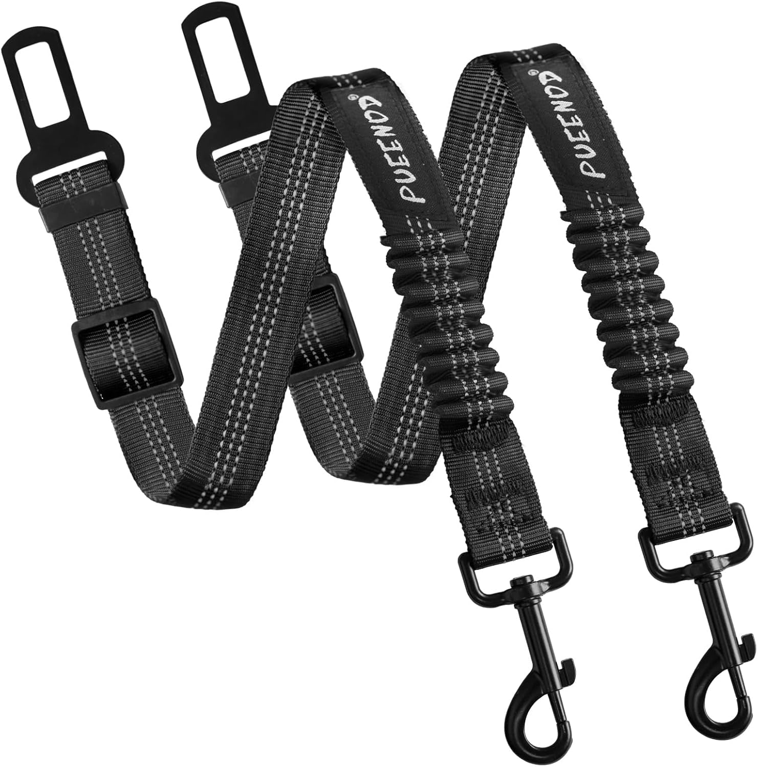 2-pack-dog-seat-belt-adjustable-dog-car-seatbelts-for-vehicle-nylon-pet-safety-seat-belt-with-elastic-bungee-buffer-reflective-durable-car-harness-for-dogs