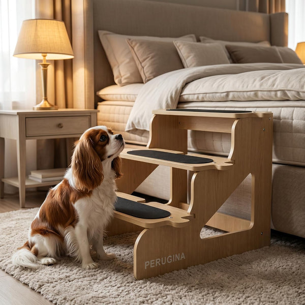 Perugina Wood Elevated Dog Bed Frame & Mattress,Walnut Pattern,L 80 Lb | Trainer Recommended Dutchdesign Sturdy Attractive Dog Furniture12