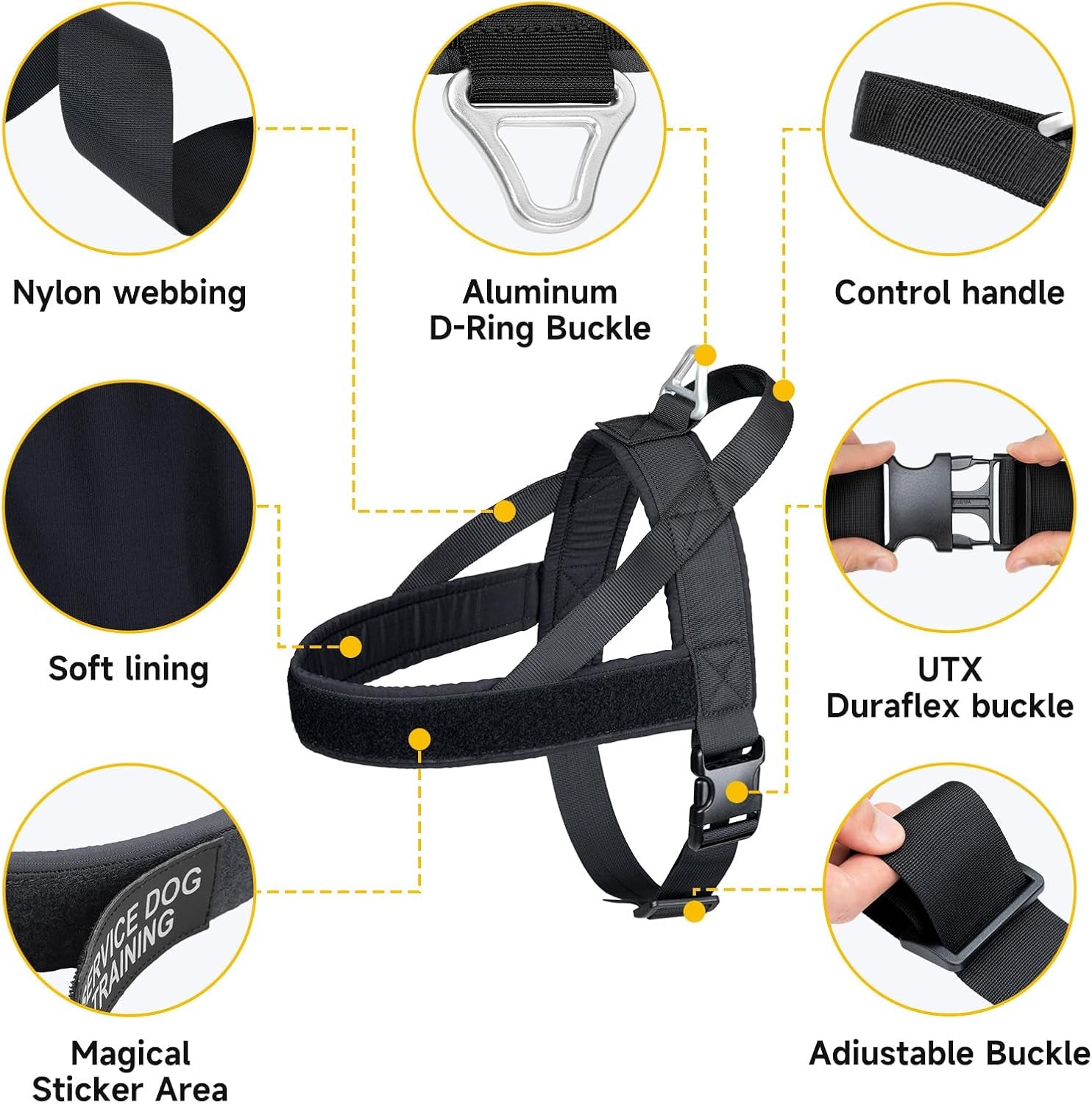 excellent-elite-spanker-no-pull-dog-harness-padded-military-patrol-vest-adjustable-nylon-small-service-walking-dog-harness-with-handle-for-training-runningblk-m-military-dog-harness-cordura-nylon-adjustable-walking-hiking-training-running-for-small-medium-large-dogs