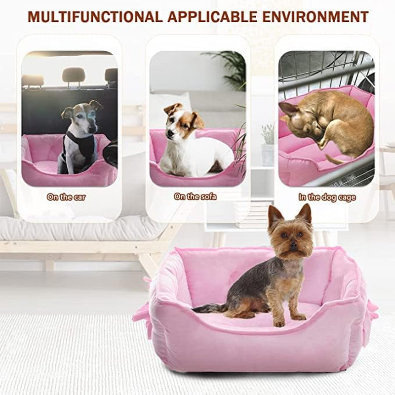 cute-princess-dog-bed-pink-puppy-bed-for-small-dogs-breathable-cat-couch-bowknot-pet-cushion-comfortable-kitten-nest-girl-doggy-sofa-waterproof-bottom-pink