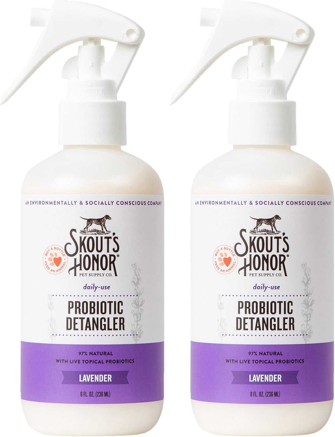 skouts-honor-probiotic-dog-detangler-spray-dog-of-the-woods-8-oz-hydrating-and-conditioning-with-avocado-oil-97-natural-microbiome-friendly-paraben-and-sulfate-free