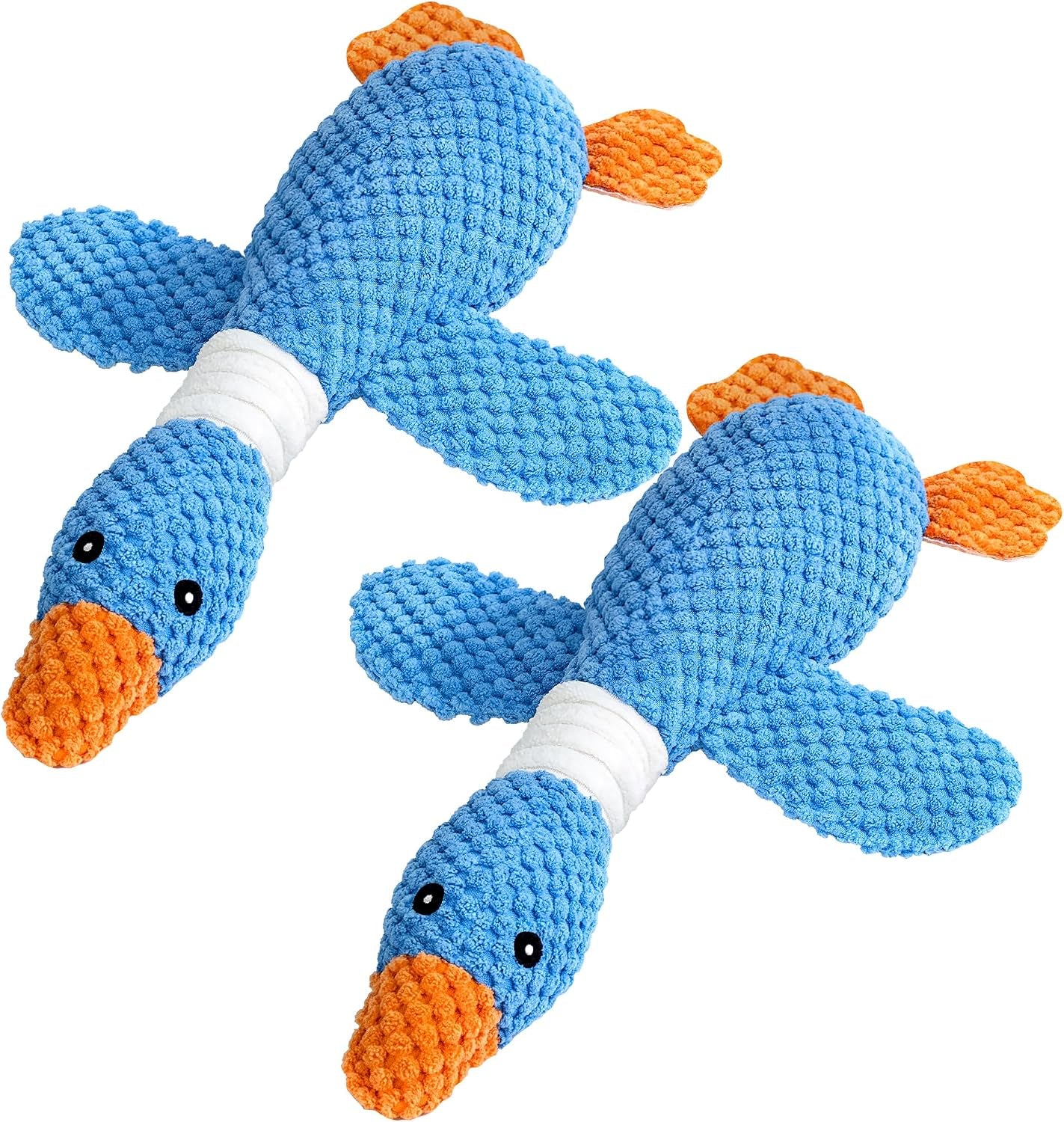 vitscan-upgraded-goose-indestructible-dog-toys-for-aggressive-chewers-small-medium-large-breed-crinkle-squeaky-plush-dog-puppy-chew-toys-for-teething-duck-puppy-toys