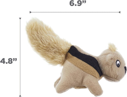 Outward Hound Squeakin’ Squirrels – 3‑Pack Plush Squeaky Dog Toys for Puppies, Small Dogs & Hide-A-Squirrel Replacements6