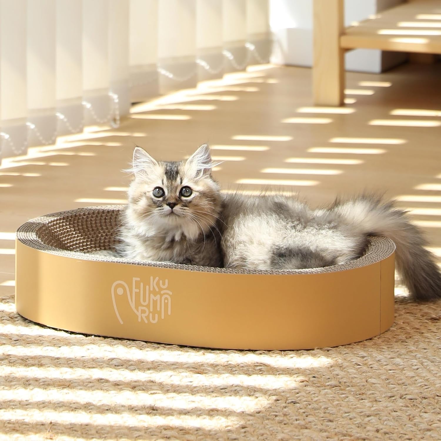 fukumaru-3pcs-cardboard-cat-scratcher-bed-durable-oval-cat-scratch-pads-round-cats-scratching-board-set-large-scratcher-box-for-indoor-cats-kitten-scratcher-bowl-couch-sofa-furniture-protector