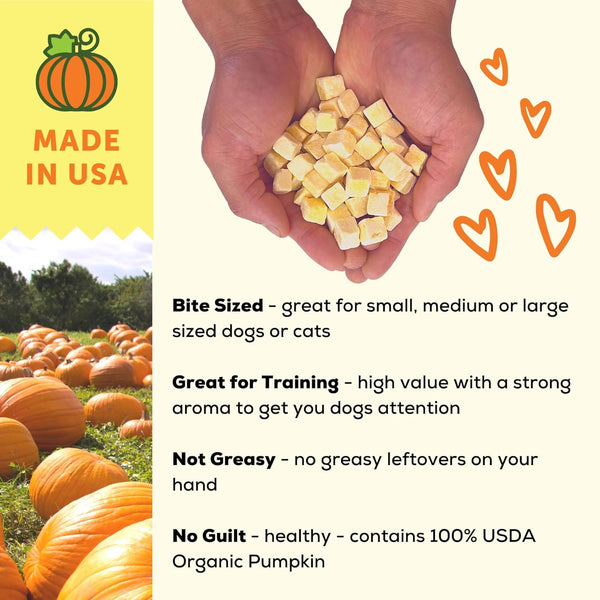 A Better Treat – Freeze Dried Organic Pumpkin Dog and Cat Treats, Organic, Single Ingredient | Natural, Healthy, Diabetic Friendly | Made in the USA4
