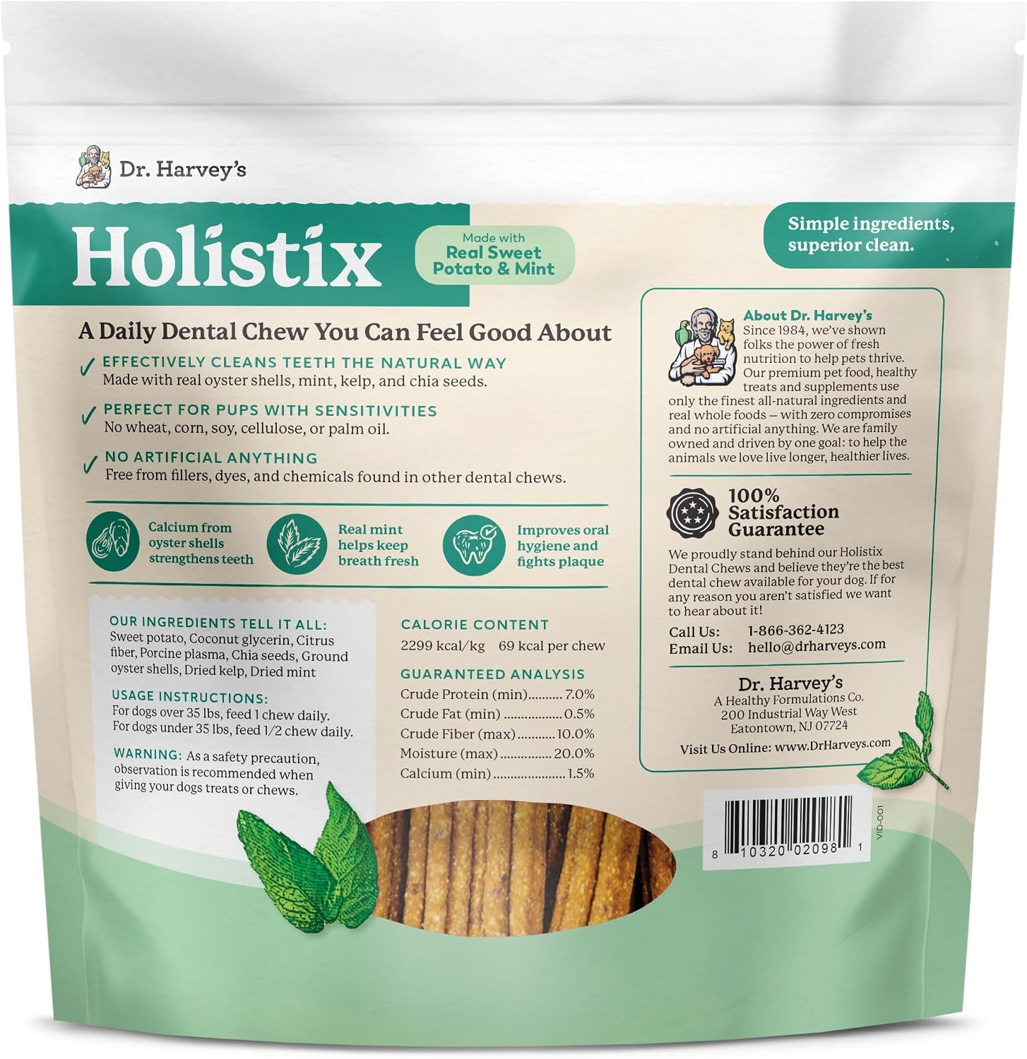 dr-harveys-holistix-dental-chews-for-dogs-for-fresh-breath-24-sticks-mint-sweet-potato-dried-kelp-oyster-shells-supports-teeth-cleaning