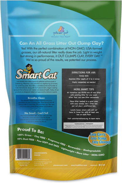 Smartcat All Natural Clumping Cat Litter, 20 Pound (320Oz 1 Pack) - Alternative to Clay and Pellet Litter - Chemical and 99% Dust Free - Unscented and Lightweight4