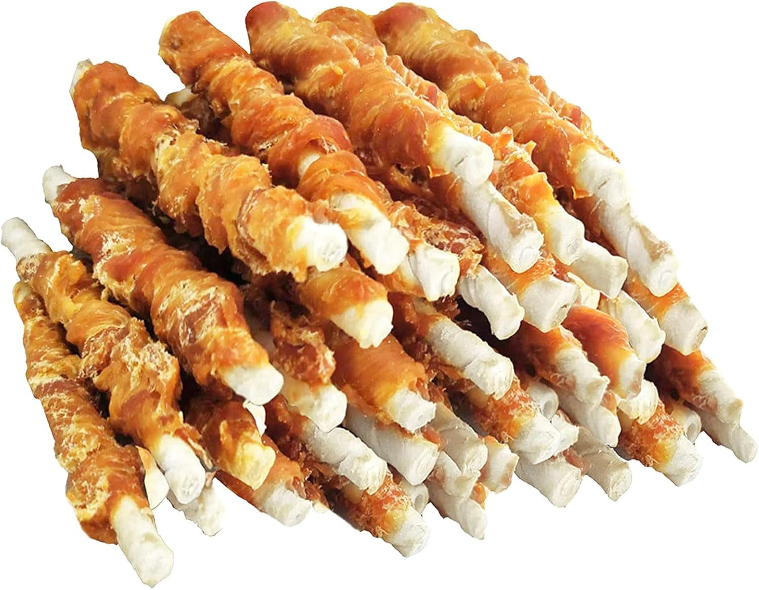 mon2sun-dog-treats-5-inch-chicken-wrapped-rawhide-sticks-14-11-oz-long-lasting-chew-engagement-dental-friendly-chewing-support-sized-for-puppies-and-small-dogs
