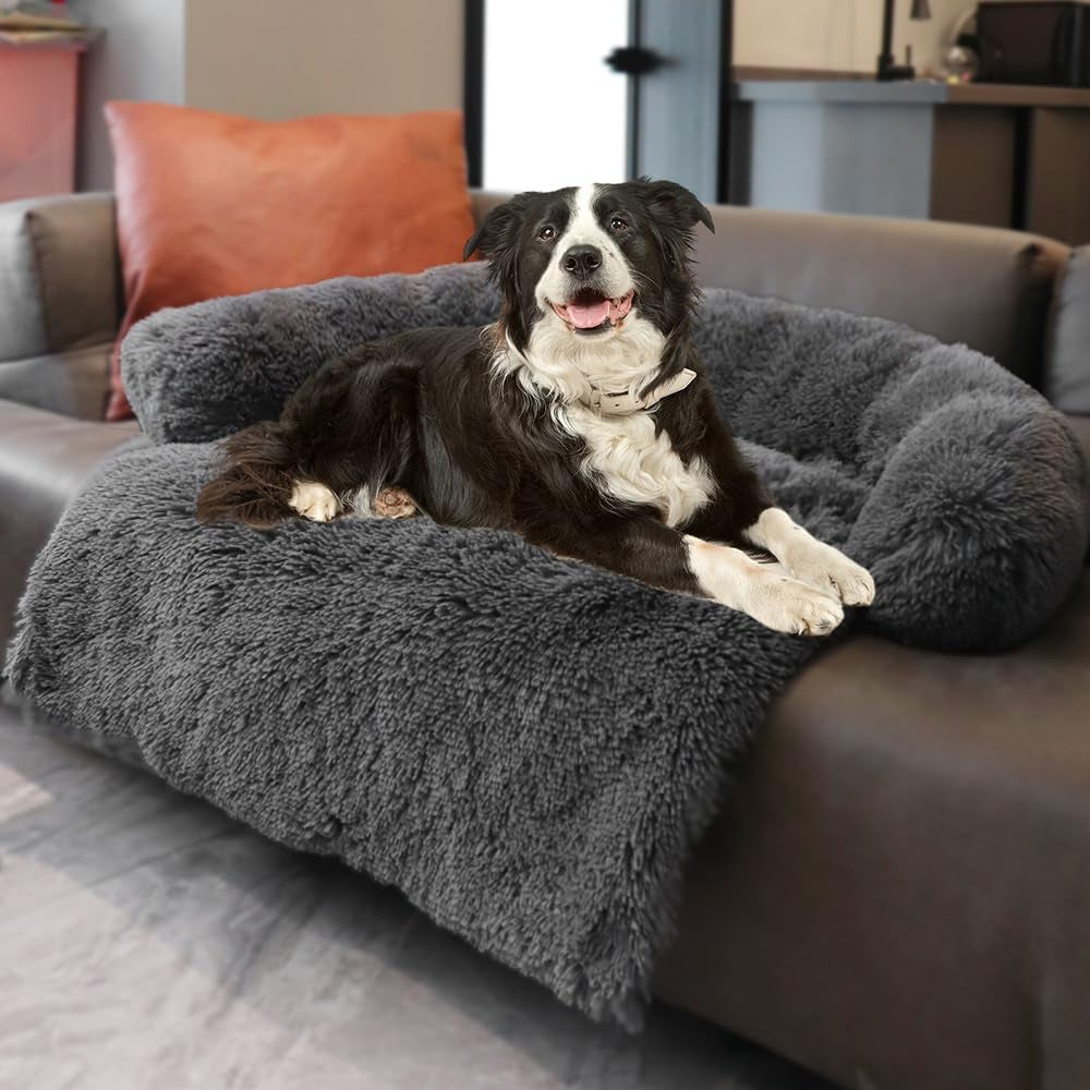 calming-dogs-cats-bed-mats-dog-pad-washable-removable-couch-cover-plush-long-fur-mat-for-pets-waterproof-lining-perfect-for-small-medium-and-large-dogs-and-cats-gradient-gray-36x31