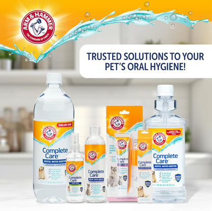 Arm & Hammer Complete Care Enzymatic Dog Toothpaste, Chicken, 6.2 Oz | Fluoride-Free Formula with Baking Soda and Calcium Fights Plaque and Tartar, Freshens Breath, Value Size10