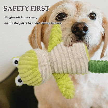 LECHONG 5 Pack Tough Dog Toys Stuffed Squeaky Dog Toys Assortment Plush Animal Dog Toy Value Bundle Puppy Pet Dog Toys for Small Medium Large Dogs5