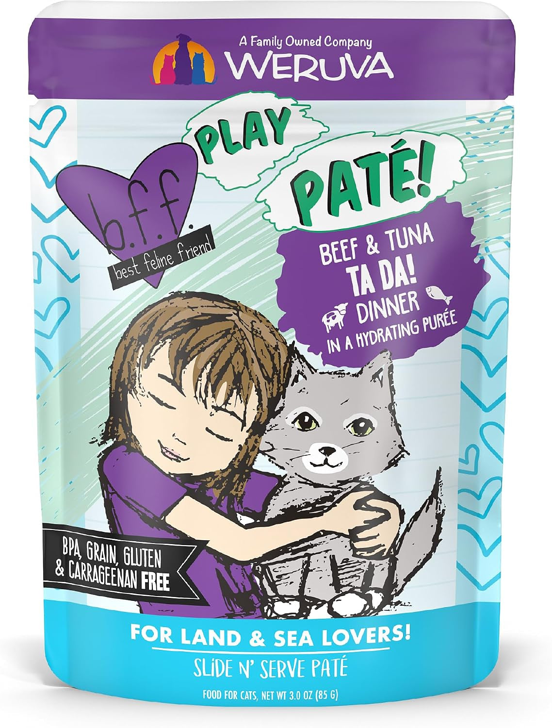 weruva-b-f-f-play-best-feline-friend-pate-lovers-aw-yeah-pate-partay-variety-pack-3oz-pouch-pack-of-12