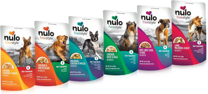 Nulo Freestyle Variety Flavor Real Meat Grain-Free Premium Puppy & Dog Food Topper, 2.8 Ounce (Pack of 6)1