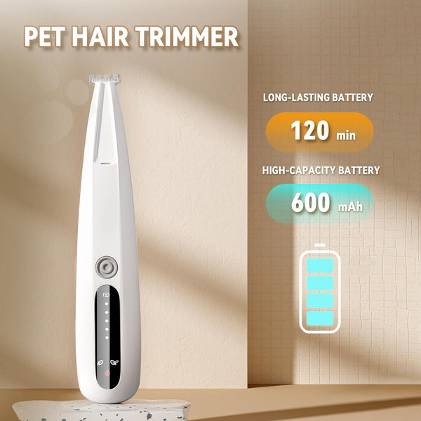 2026 New Pet Precision Trimmer, Dog Paw Trimmer with LED Light, Ultra Quiet | IP68 Waterproof, Dual-Speed Motor, Suit for Trimming Paw, Ear, Face, Butt, Eyebrows, USB Rechageble8