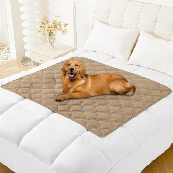 Smiry Waterproof Dog Bed Cover, Reversible Pet Blanket for Sofa Couch | Soft Washable Dog Blanket, Leakproof Couch Cover for Dogs Cats & Furniture Protection, 52X82, Grey/Dark Grey114