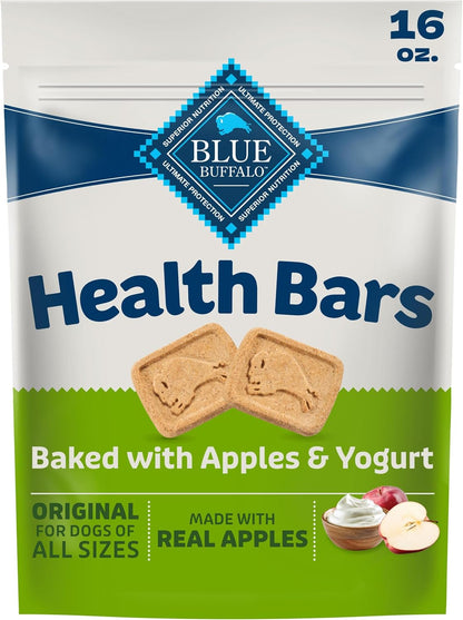 Blue Buffalo Health Bars Pumpkin & Cinnamon Crunchy Dog Biscuits, Oven-Baked with Pumpkin & Natural Ingredients, Healthy Dog Treats with No Artificial Flavors or Preservatives, 16 Oz.16