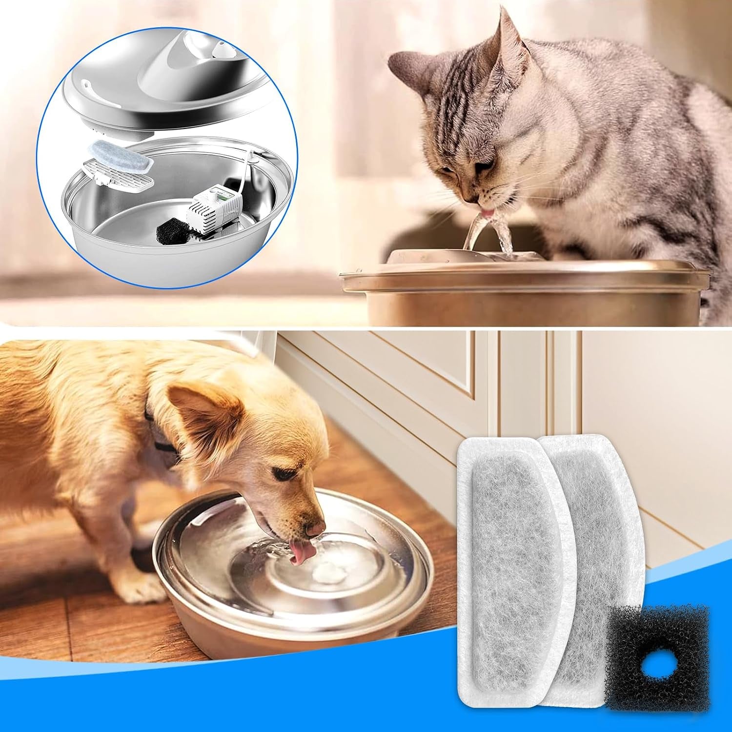 12-6-pack-cat-fountain-filters-replacement-for-d30-67oz-2l-pet-fountain-filters-replacement-12-pcs-filter-and-6-pcs-replacement-pre-filter-sponges-compatible-with-orsda-pet-water-fountains