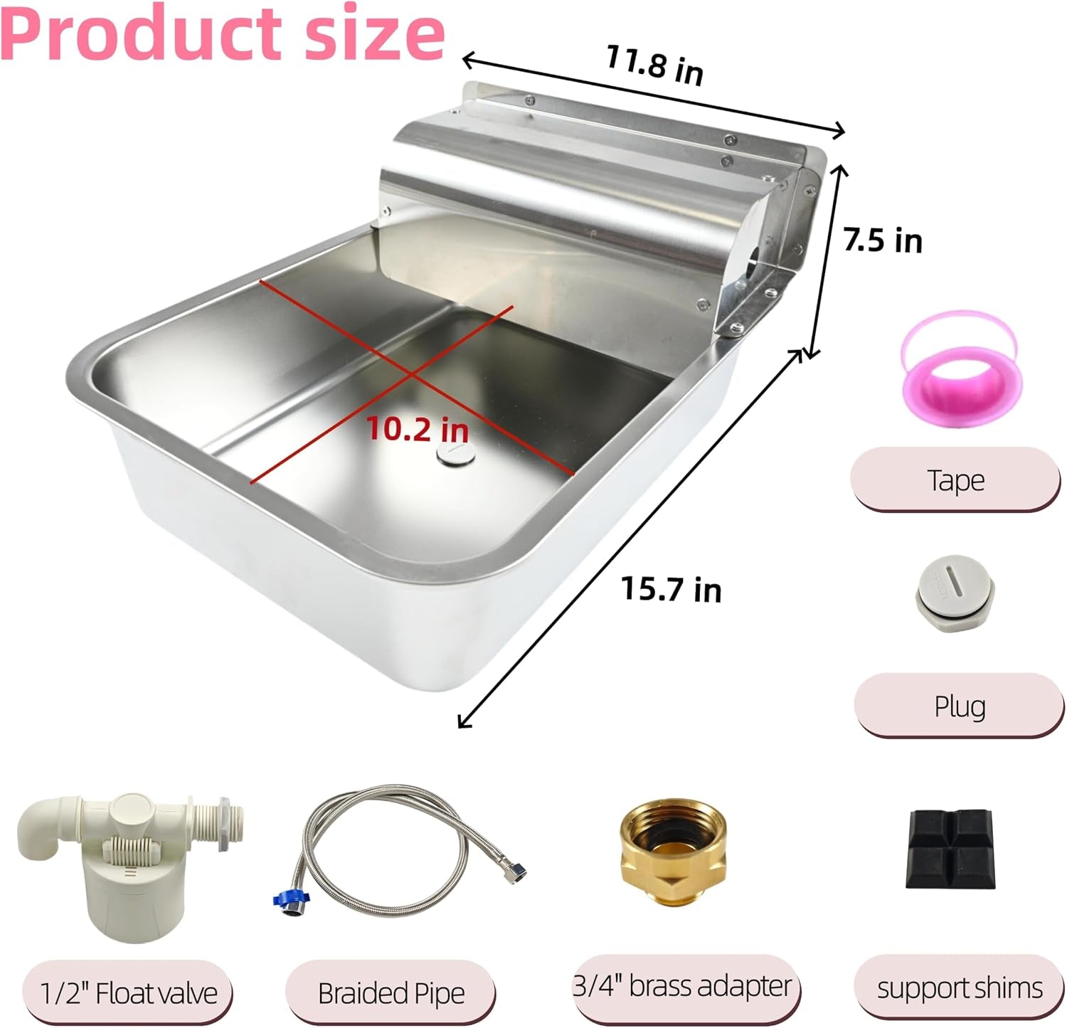 automatic-dog-water-dispenser-wide-mouth-design-water-level-control-11l-stainless-steel-outdoor-dog-water-bowl-with-float-valve-auto-refill-for-dogs-alpacas-livestock-with-3-4-brass-adapter
