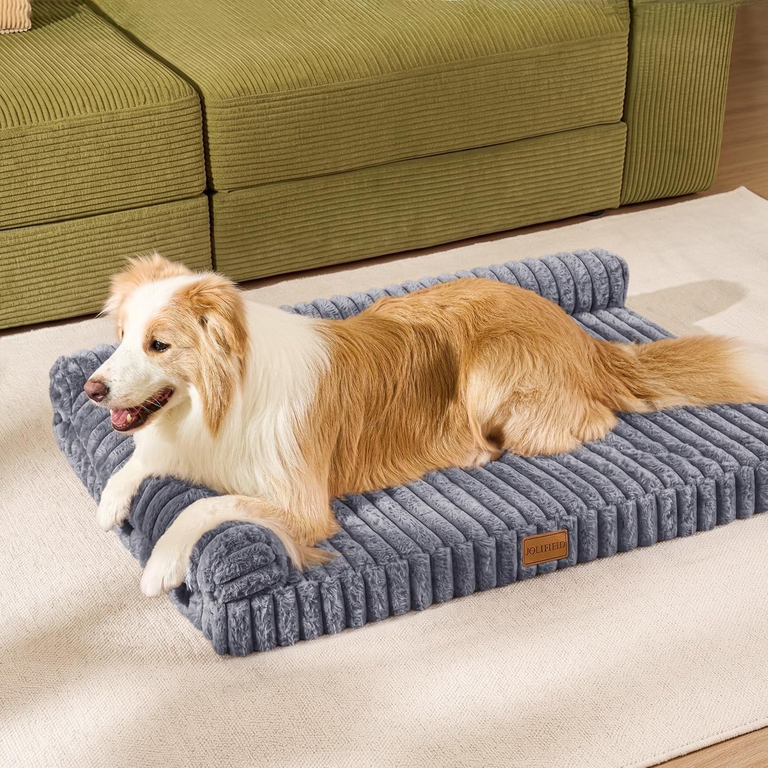 orthopedic-calming-large-dog-bed-pet-sofa-bed-36x24-grey-2-sided-pet-couch-large-sized-dog-soft-egg-crate-foam-dog-mat-waterproof-removable-washable-cover-nonskid-bottom-cat-bed