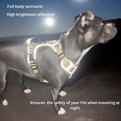Boldpet® Dog Harness with Airtag Holder and Leash Set- No Pull Dog Harness Reflective Design -Escape Proof with Safety Buckles- Breathable Oxford for Small, Medium and Large Dogs -Air Tag Not Included7