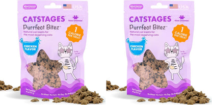 Catstages by Nina Ottosson Purrfect Bitez Natural Crunchy Cat Treats for Puzzles, Toys, Feeders, & Training, Usa-Made, Real Chicken Flavor, 4Oz8
