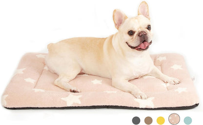 Mora Pets Cat Bed for Indoor Cats Washable Dog Crate Pad Cute Star Dog Bed Mat for Small Dogs Pet Kennel Pad for Cage Soft Flat Puppy Kitten Cushion Sleeping Anti-Slip Grey 22 X 1323