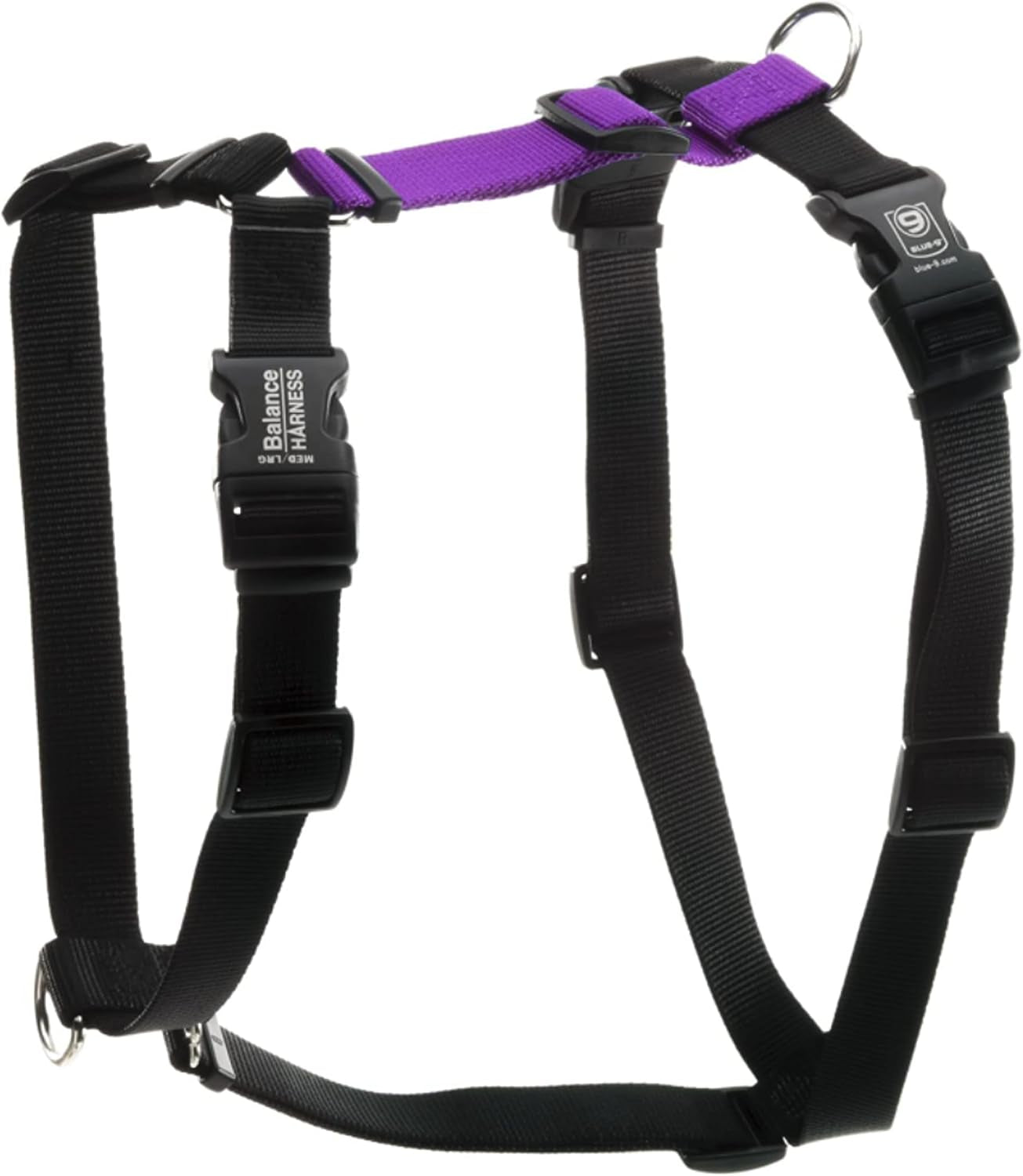 blue-9-buckle-neck-balance-harness-fully-customizable-fit-no-pull-harness-ideal-for-dog-training-and-obedience-made-in-the-usa-sky-blue-medium