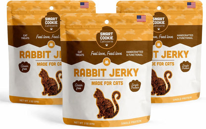Smart Cookie Salmon Jerky Cat Treats – Real Salmon & Flaxseed, Omega-3S for Skin & Coat, Grain Free, High Protein, Handcrafted Natural Treat – Made in the USA (Pack of 1)10