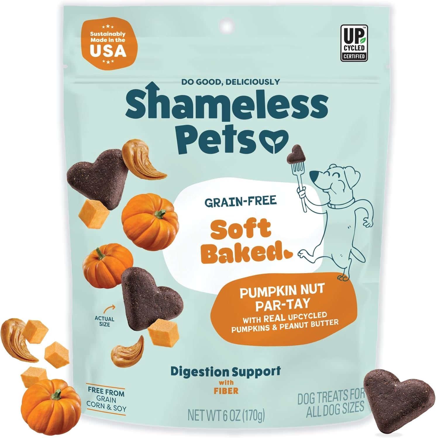 shameless-pets-soft-baked-dog-treats-bananas-for-bacon-healthy-treats-for-small-medium-large-dogs-skin-coat-support-with-omega-3-omega-6-grain-free-made-in-usa-6-oz