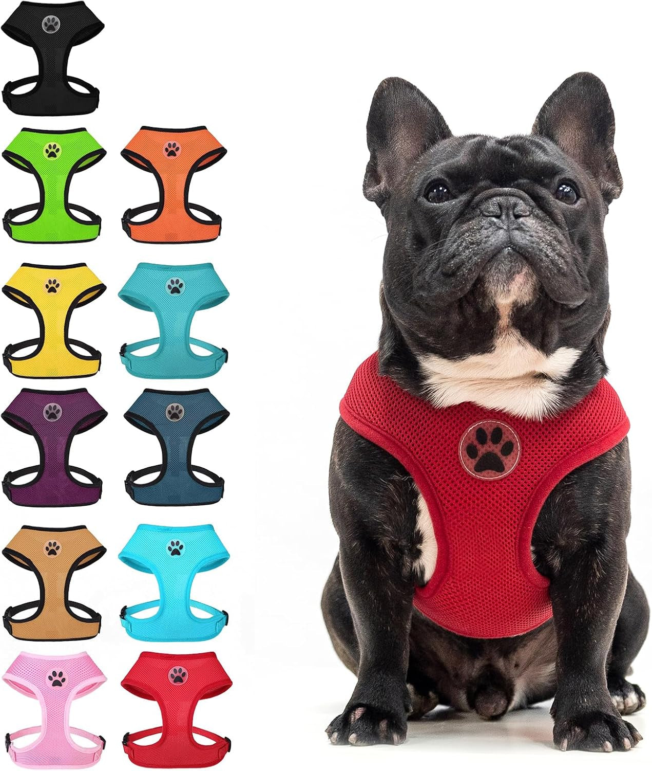bingpet-small-dog-harness-no-pull-dog-harness-small-sized-dogs-soft-light-breathable-mesh-puppy-vest-with-safety-buckle-adjustable-step-in-pet-harnesses-for-easy-walking-running-training