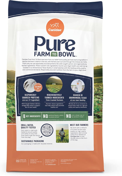 Canidae Pure Farm to Bowl Dry Dog Food - Balanced Nutrition for Adult Dogs - Limited Ingredient Formula - Grain, Wheat & Soy-Free - 22 Lb - Wild-Caught Salmon & Sweet Potato Recipe3