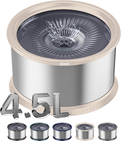 1.6 Gallon Dog Water Bowl, 6.5L/220Oz Stainless Steel No Spill Water Bowl for Large Dogs, Super Large Capacity Splash Proof Pet Slow Drinking Water Bowl with Anti-Slip Mat for Mess Drinkers11