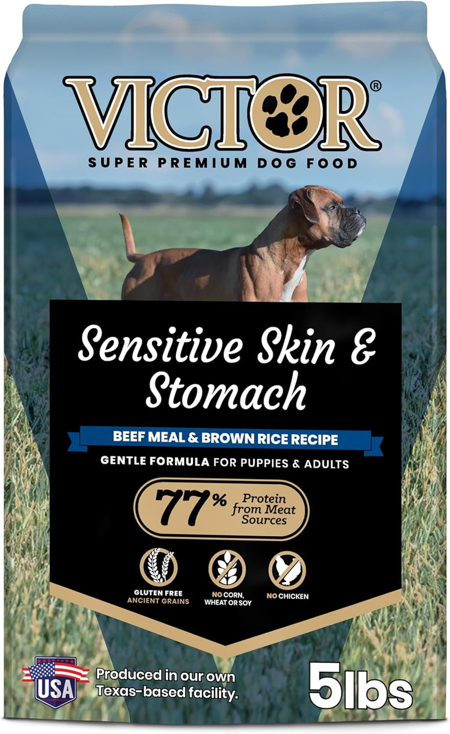 victor-super-premium-dog-food-sensitive-skin-and-stomach-salmon-meal-brown-rice-recipe-dry-kibble-gluten-free-no-chicken-ideal-for-dogs-with-allergies-adult-and-puppy-food-5-lb
