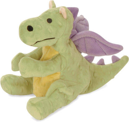 Godog Bubble Plush Dragons Squeaky Dog Toy, Chew Guard Technology - Coral, Large30