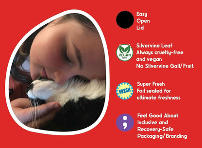 Catnip + Silvervine Safety-Cut Fine Cat Nip + Silver Vine 1.5 Cup (1.8 Oz) | VEGAN Ultra Potent Bulk Rescue Pack - North American - Go Ahead, Create a Monster! Human Food Grade FIEND4