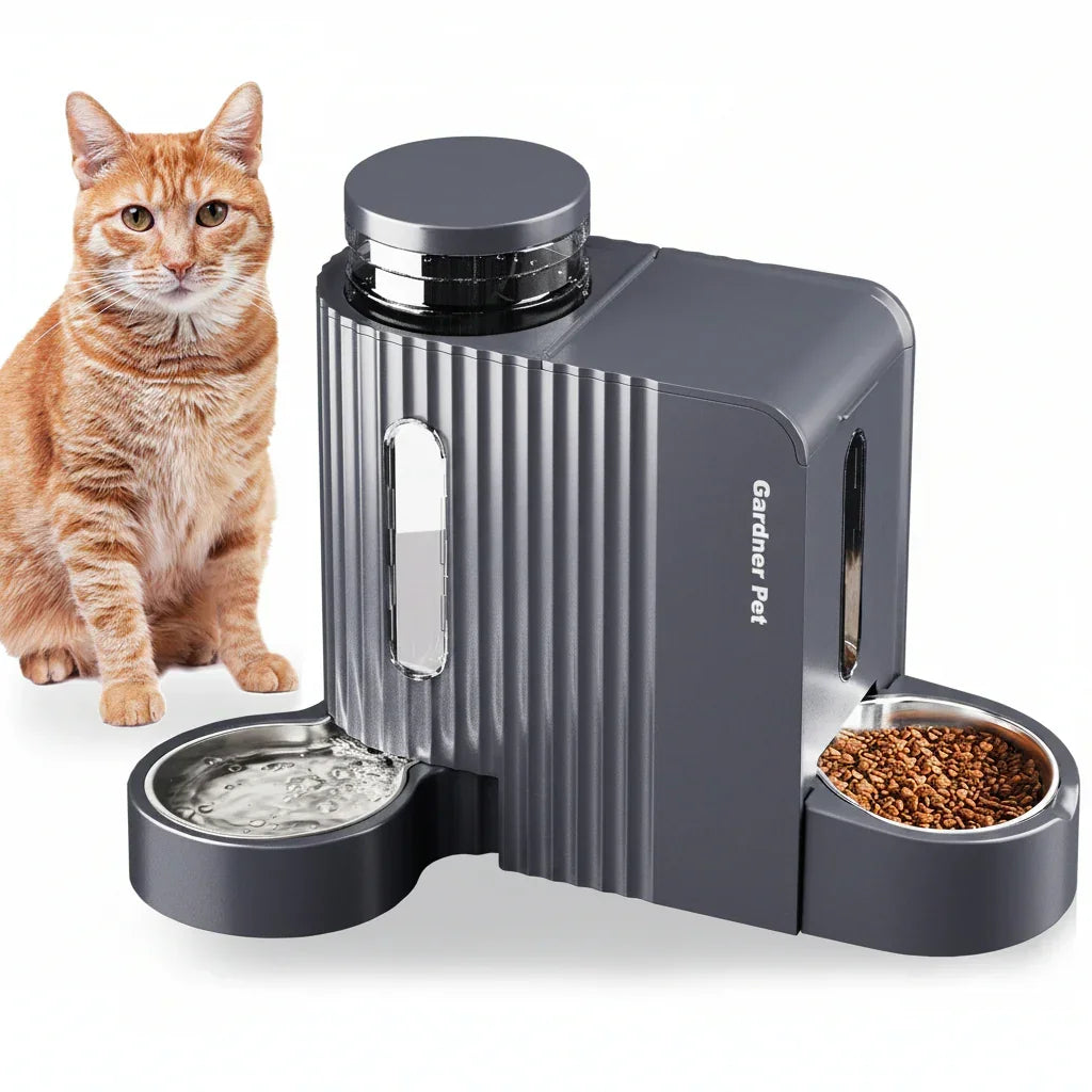 automatic-cat-feeder-and-water-dispenser-with-dry-food-and-fresh-water-bowls