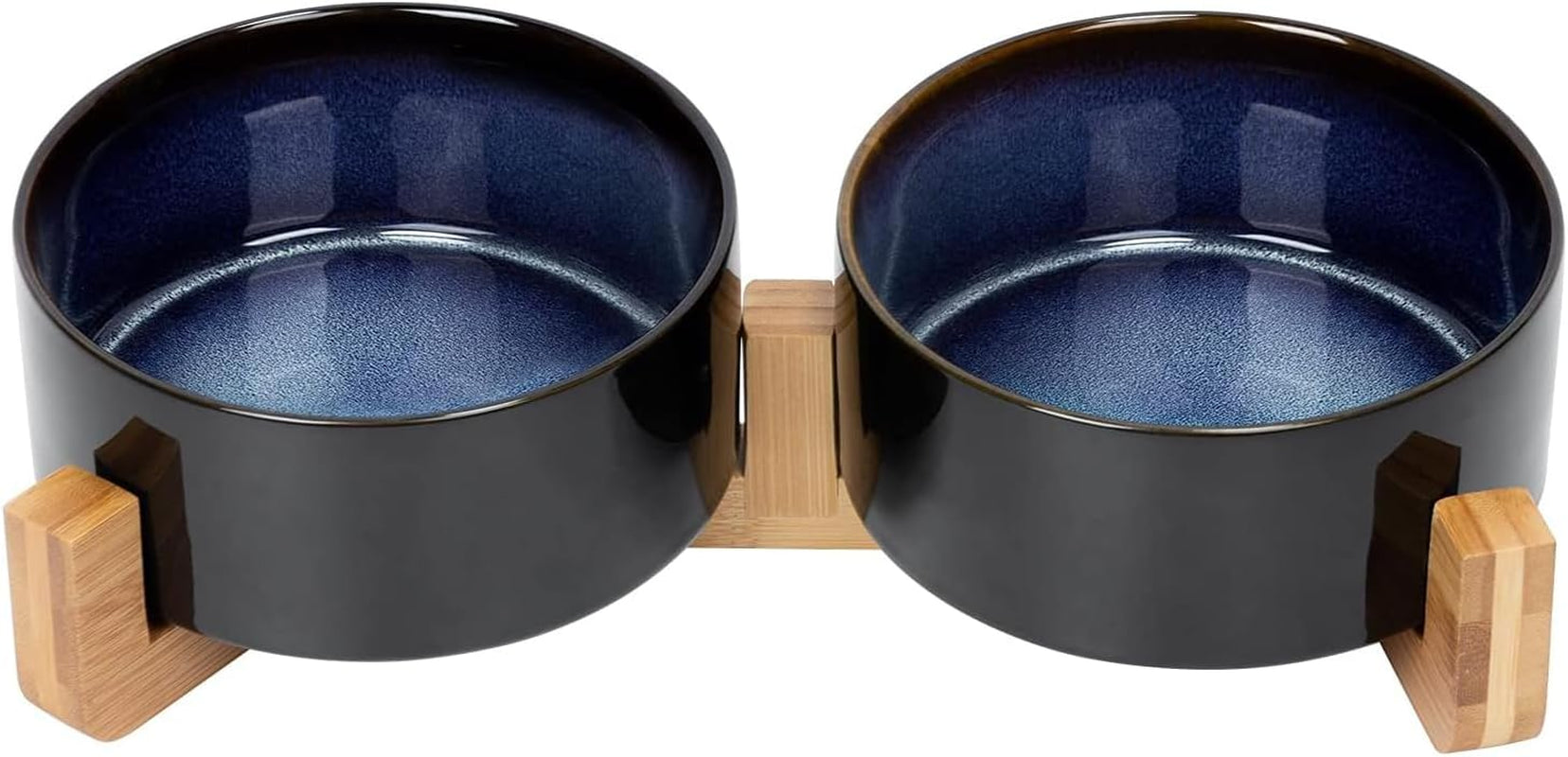 spunkyjunky-ceramic-dog-and-cat-bowl-with-wood-stand-non-slip-matte-glaze-weighted-food-water-set-for-cats-small-dogs-13-5oz