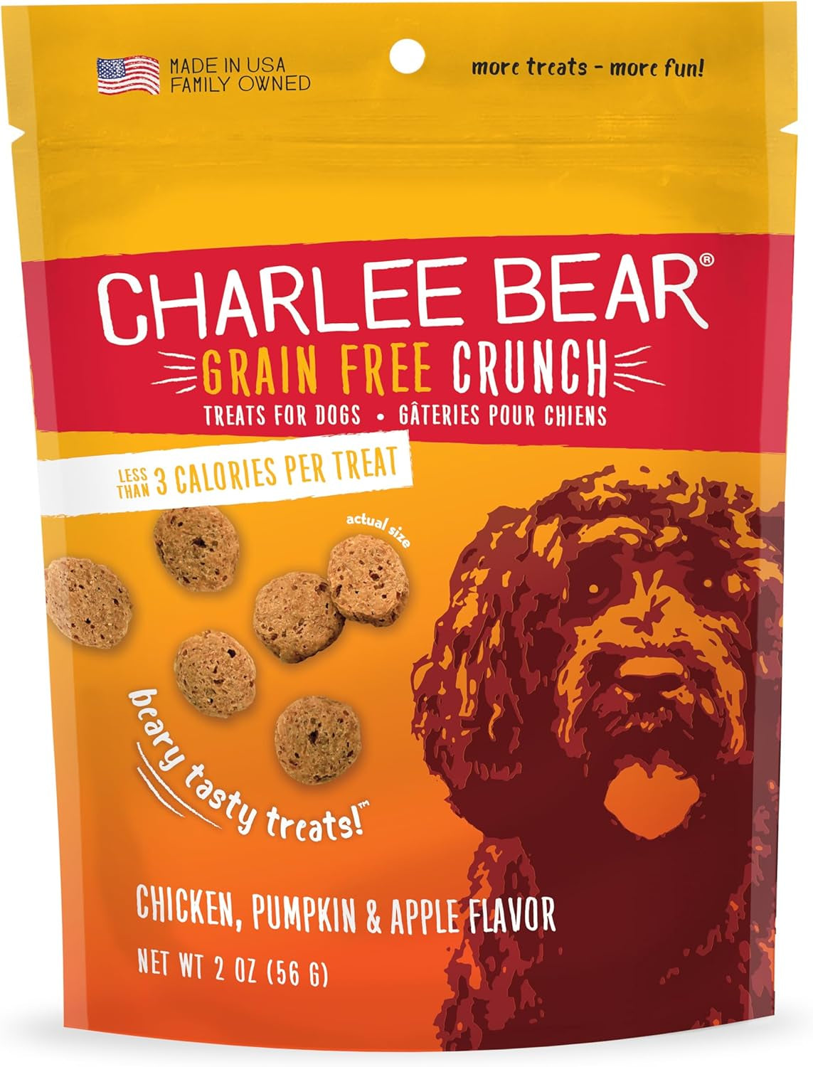 charlee-bear-crunch-grain-free-dog-treats-bacon-and-blueberry-8-ounce-resealable-bag-low-calorie-training-treats-for-dogs-limited-ingredient-healthy-crunchy-dog-snacks-made-in-usa