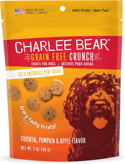 Charlee Bear Crunch Grain Free Dog Treats, Bacon and Blueberry, 8 Ounce Resealable Bag, Low Calorie Training Treats for Dogs, Limited Ingredient, Healthy, Crunchy Dog Snacks, Made in USA14