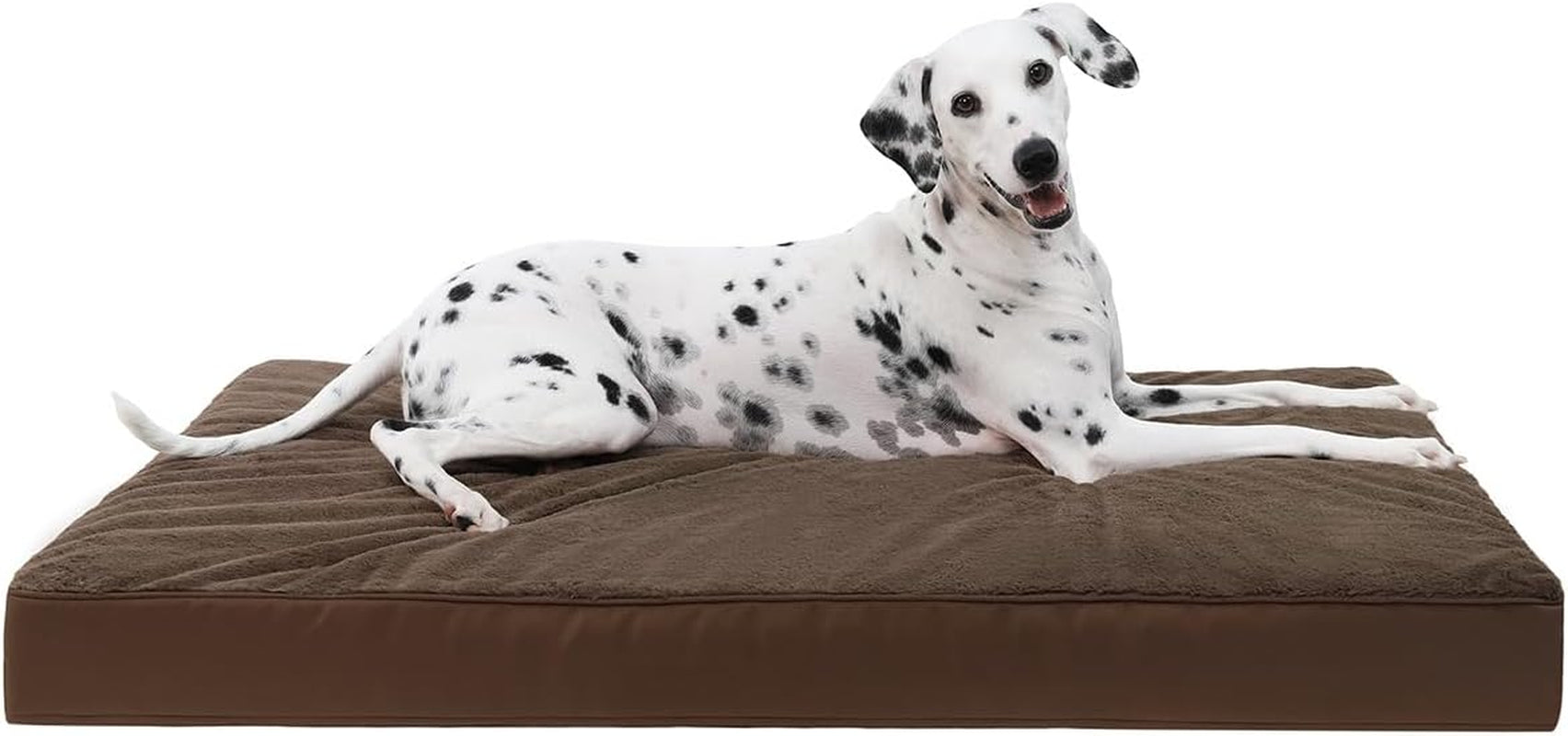 ksiia-orthopedic-dog-bed-for-large-dogs-with-waterproof-lining-grey-35x22-deluxe-soft-plush-dog-crate-bed-washable-pet-mat-with-removable-cover-egg-crate-foam-for-large-dogs-sleeping-relaxing