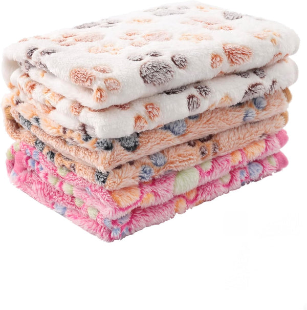 MIWOPET 3 Pack Cat and Dog Blanket Soft & Warm Fleece Flannel Sleep Mat, Great Pet Throw for Puppy, Kitten,Cats,Small Dogs (Small 23" X 15")1