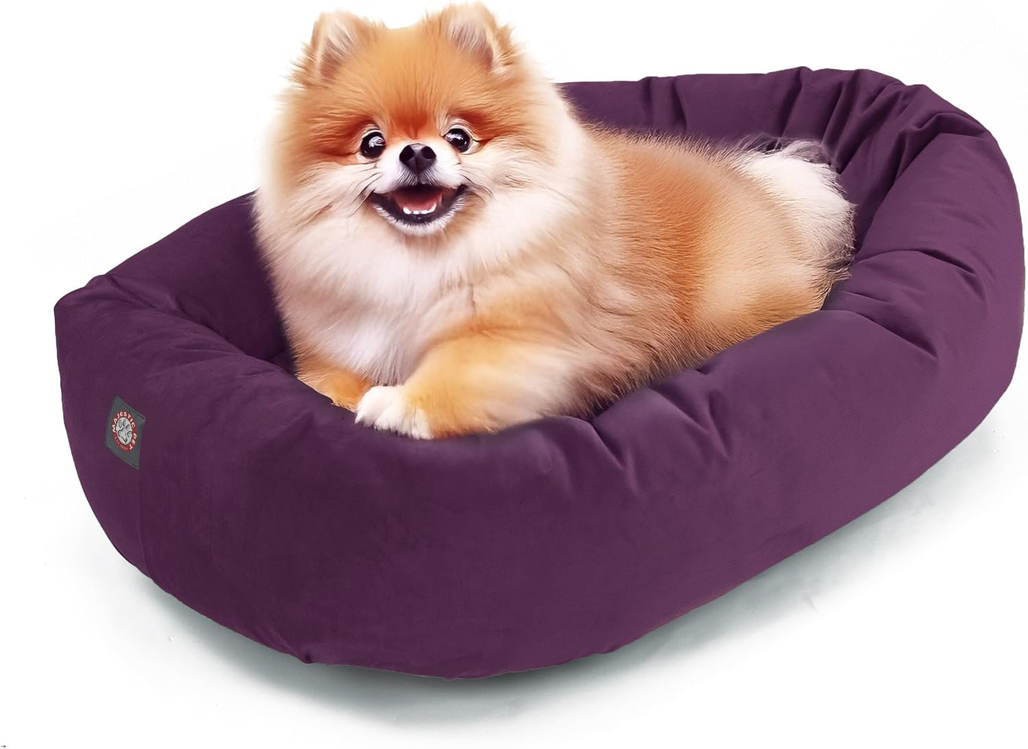 majestic-pet-40-inch-micro-velvet-calming-dog-bed-washable-cozy-soft-round-dog-bed-with-spine-for-head-support-fluffy-donut-dog-bed-40x29x9-inch-round-pet-bed-large-pearl