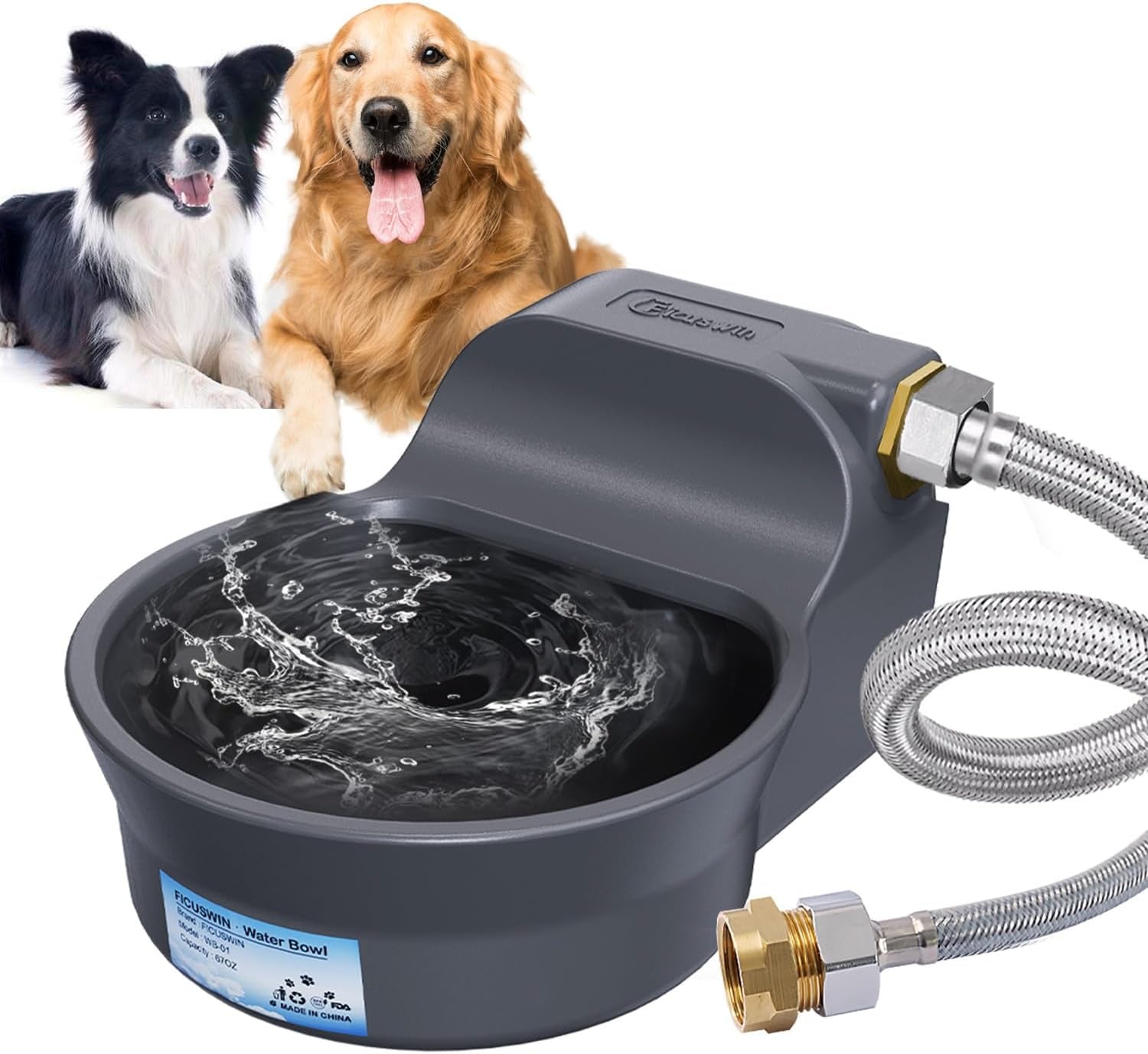 automatic-dog-water-bowl-dispenser-patented-70oz-water-dispenser-for-dogs-2l-water-bowl-fit-3-4in-ght-male-faucet-outdoor-automatic-water-bowl-include-automatic-water-fill-valve-adapter-5ft-water-hose