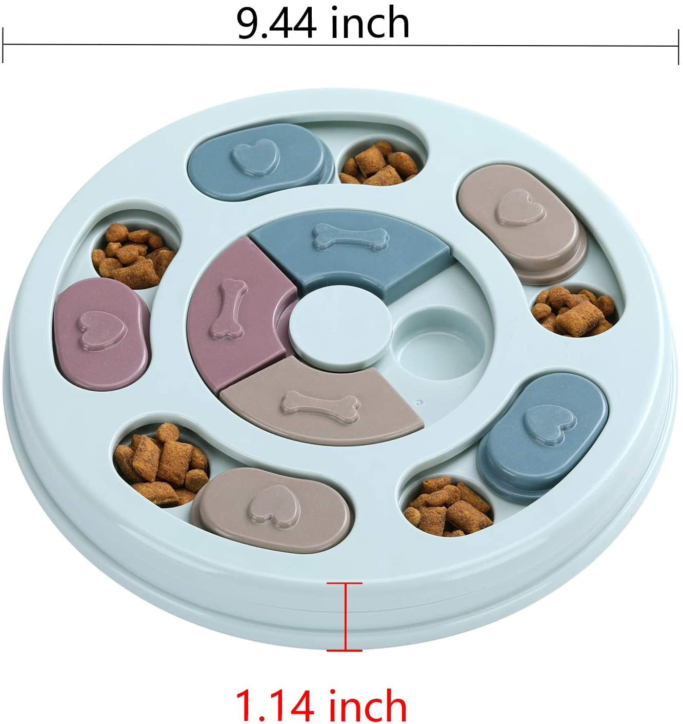 dr-catch-dog-puzzle-dogs-food-toys-for-iq-training-mental-enrichment-dog-treat-puzzleblue