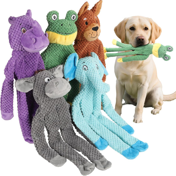 Dog Squeak Toys for Small, Medium, Large Dogs, Durable Chew Toy for Teething and Chewing, Tough Interactive Puppy Toy, 5-Pack, for Dogs1