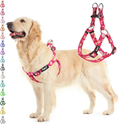 PUPTECK No Pull Dog Harness Soft Adjustable Basic Nylon Step in Puppy Vest Outdoor Walking with ID Tag71