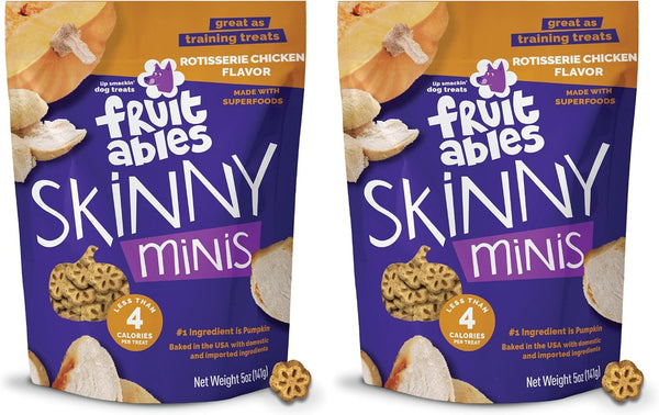 Fruitables Skinny Mini Dog Treats, Training Treats, Bacon & Apple, 12Oz | Healthy Dog Treats, Crunchy Dog Biscuits, Healthy Puppy Treats, Limited Ingredient, Training Rewards, Made in USA18