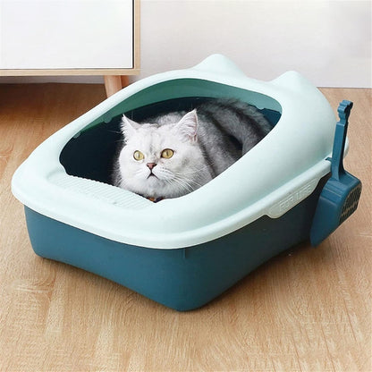 Dog Potty Training Toilet ﻿ Oversized Cat Litter Tray Detachable Frame with Shovel No Overflow Box with Bright Plastic Surface Treatment No Sprinkler Toilet(A)8