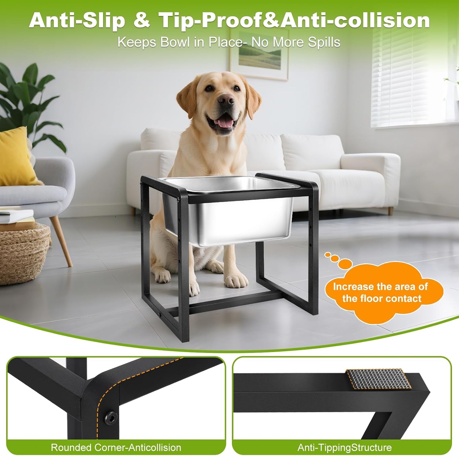 adjustable-height-elevated-large-dog-water-bowls-with-stainless-steel-bowls-and-metal-stand-4-level-8-10-12-14-inches-pet-bowl-for-dogs-for-large-medium-dogs-durable-easy-to-clean-2gallon